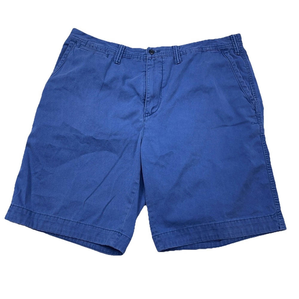Polo Ralph Lauren Chino Shorts Men 38 Blue Relaxed Fit M Golf Twill Prep Adult *